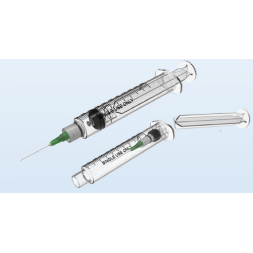 3-part Sterile syringe self-destructive safety syringe